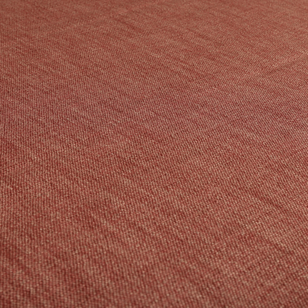 Madagascar Linen Weave Furnishing Fabric In Red Colour