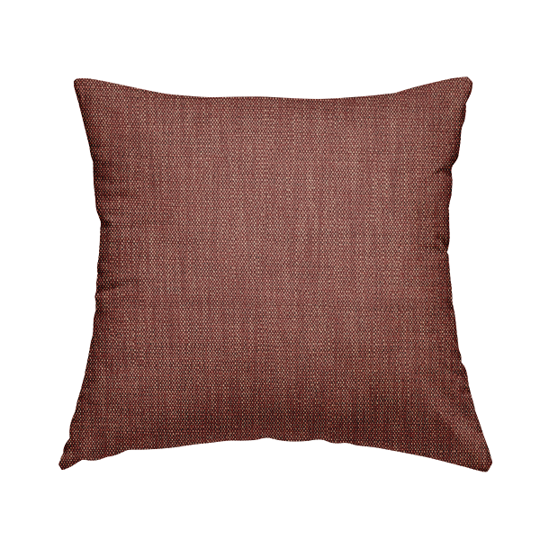 Madagascar Linen Weave Furnishing Fabric In Red Colour - Handmade Cushions