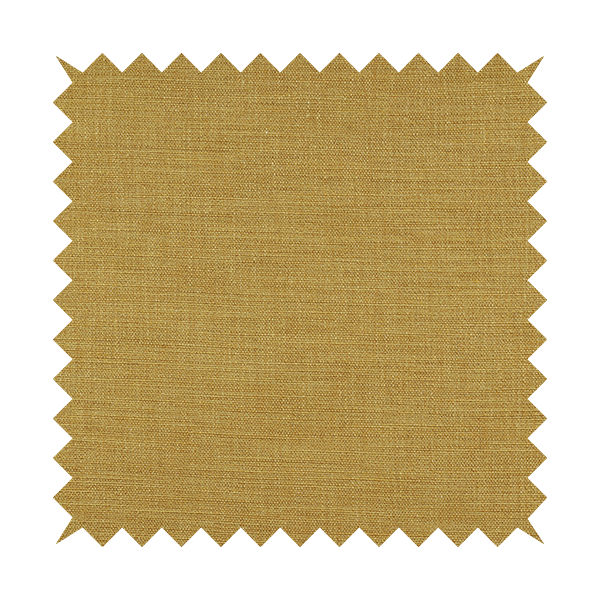 Madagascar Linen Weave Furnishing Fabric In Sunshine Yellow Colour - Roman Blinds