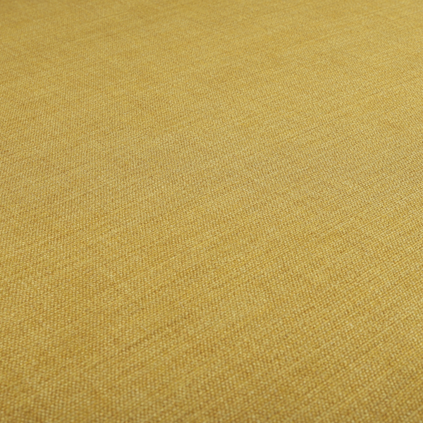 Madagascar Linen Weave Furnishing Fabric In Sunshine Yellow Colour - Made To Measure Curtains