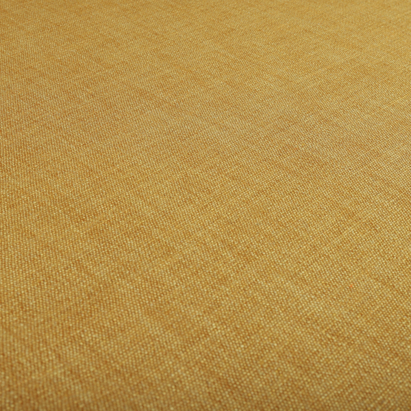 Madagascar Linen Weave Furnishing Fabric In Yellow Colour - Made To Measure Curtains