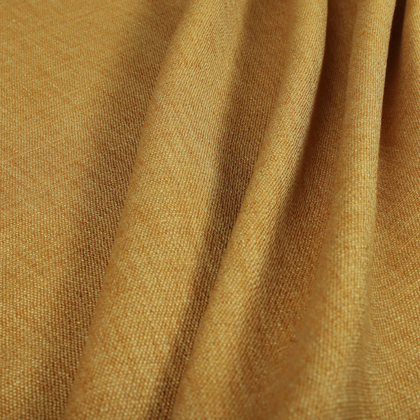 Madagascar Linen Weave Furnishing Fabric In Yellow Colour