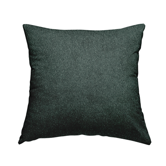 Marola Linen Velvet Soft Textured Speckled Fabric In Dark Teal Colour - Handmade Cushions