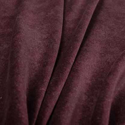 Marola Linen Velvet Soft Textured Speckled Fabric In Mulberry Purple Colour - Roman Blinds