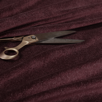 Marola Linen Velvet Soft Textured Speckled Fabric In Mulberry Purple Colour - Roman Blinds