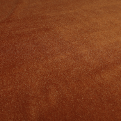 Marola linen velvet soft textured speckled fabric in orange colour