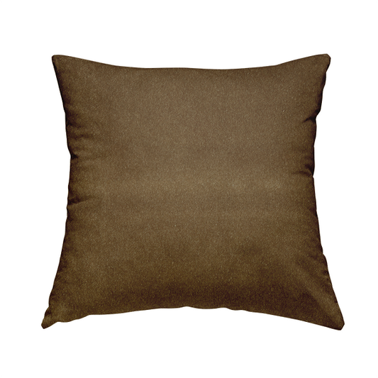 Marola Linen Velvet Soft Textured Speckled Fabric In Brown Gold Colour - Handmade Cushions