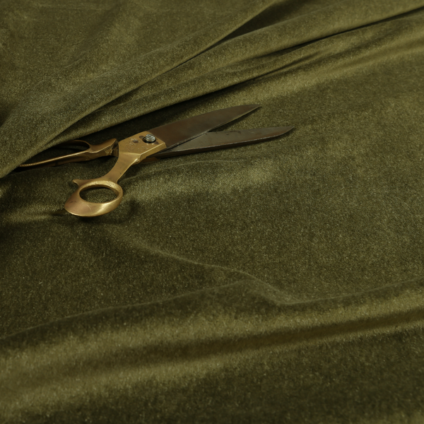 Marola Linen Velvet Soft Textured Speckled Fabric In Dark Green Colour - Made To Measure Curtains