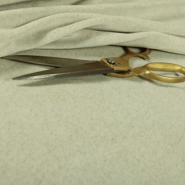 Marola Linen Velvet Soft Textured Speckled Fabric In Cream Colour - Made To Measure Curtains