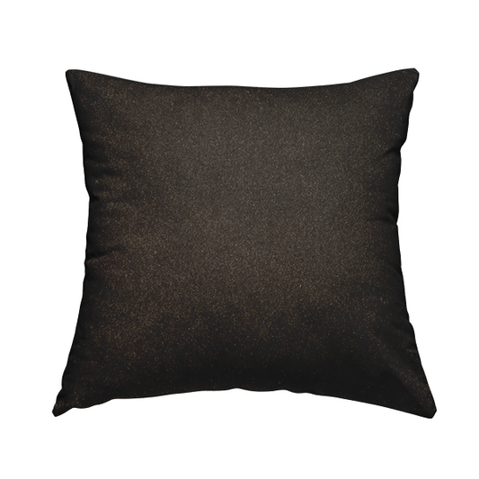 Marola Linen Velvet Soft Textured Speckled Fabric In Brown Colour - Handmade Cushions