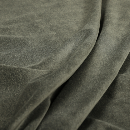 Marola Linen Velvet Soft Textured Speckled Fabric In Grey Colour - Roman Blinds