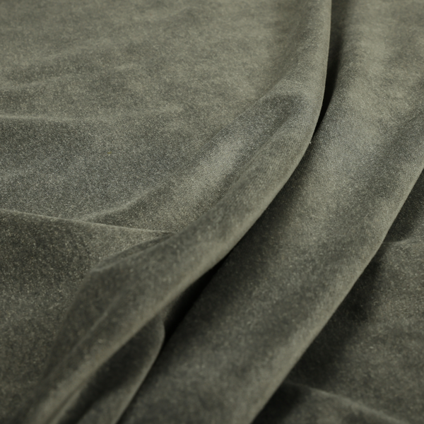 Marola Linen Velvet Soft Textured Speckled Fabric In Grey Colour - Made To Measure Curtains