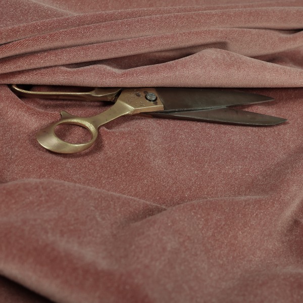 Marola Linen Velvet Soft Textured Speckled Fabric In Pink Colour - Made To Measure Curtains