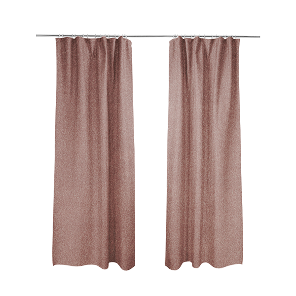 Marola Linen Velvet Soft Textured Speckled Fabric In Pink Colour - Made To Measure Curtains