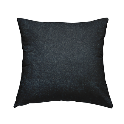 Marola Linen Velvet Soft Textured Speckled Fabric In Navy Blue Colour - Handmade Cushions