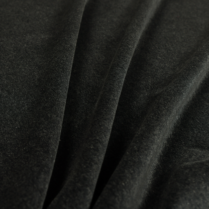 Marola Linen Velvet Soft Textured Speckled Fabric In Black Colour - Handmade Cushions