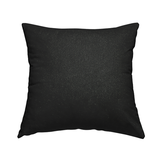 Marola Linen Velvet Soft Textured Speckled Fabric In Black Colour - Handmade Cushions