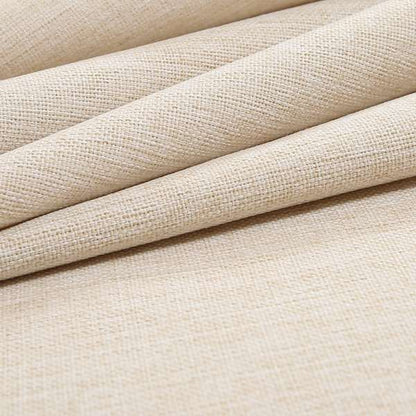 Mary Basket Weave Soft Chenille In Cream Colour Upholstery Fabric