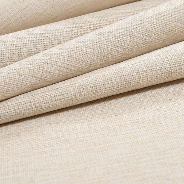 Mary Basket Weave Soft Chenille In Cream Colour Upholstery Fabric - Handmade Cushions