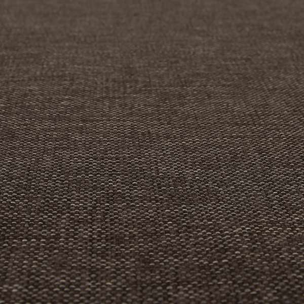 Mary Basket Weave Soft Chenille In Brown Colour Upholstery Fabric - Roman Blinds