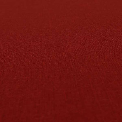 Mary Basket Weave Soft Chenille In Red Colour Upholstery Fabric - Roman Blinds