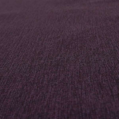Mary Basket Weave Soft Chenille In Purple Colour Upholstery Fabric