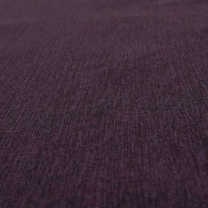 Mary Basket Weave Soft Chenille In Purple Colour Upholstery Fabric - Handmade Cushions