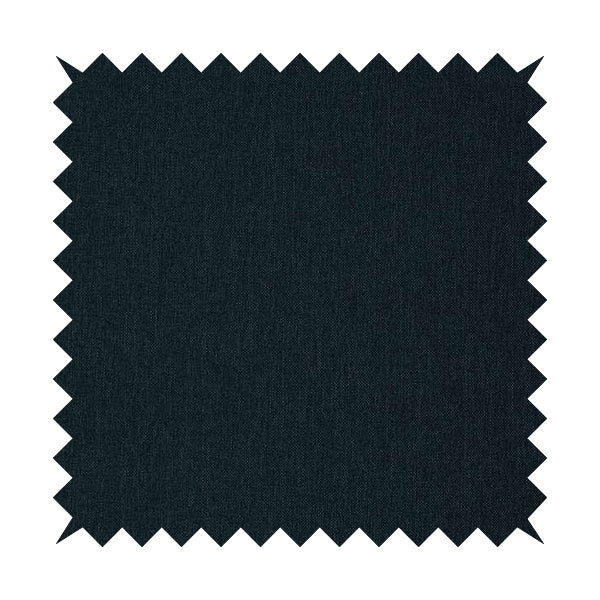 Mary Basket Weave Soft Chenille In Navy Blue Colour Upholstery Fabric - Roman Blinds