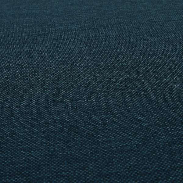 Mary Basket Weave Soft Chenille In Navy Blue Colour Upholstery Fabric - Handmade Cushions