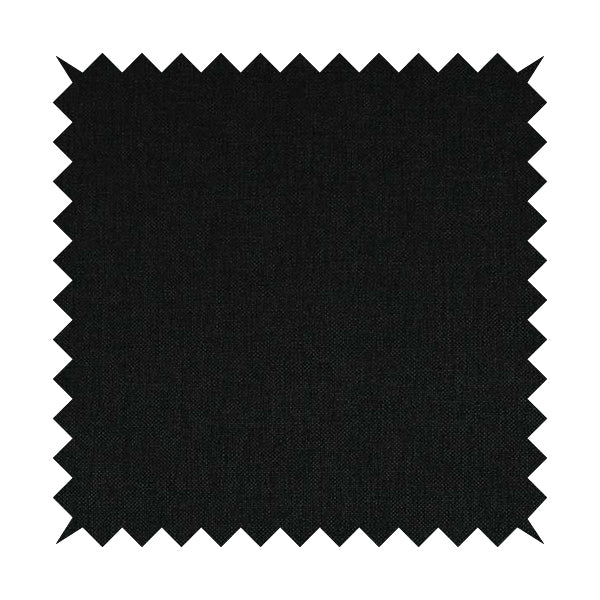 Mary Basket Weave Soft Chenille In Black Colour Upholstery Fabric - Handmade Cushions