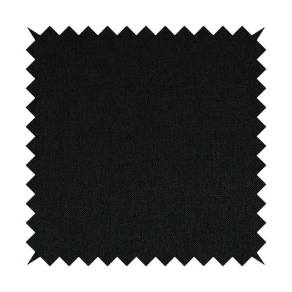 Mary Basket Weave Soft Chenille In Black Colour Upholstery Fabric - Handmade Cushions