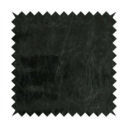 Matara Pull Up Effect Faux Leather Vinyl In Black Colour Upholstery Fabric