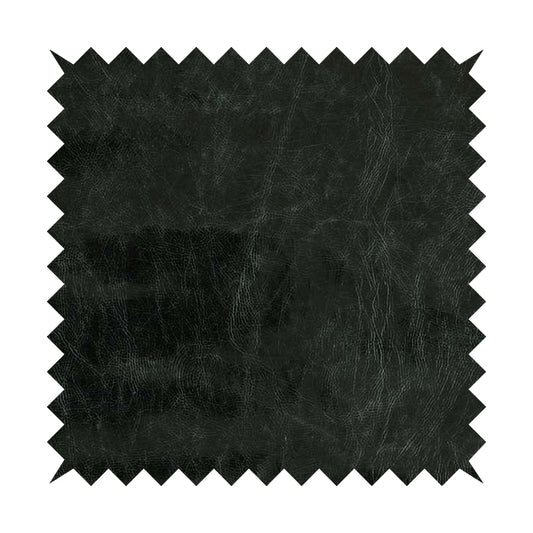 Matara Pull Up Effect Faux Leather Vinyl In Black Colour Upholstery Fabric