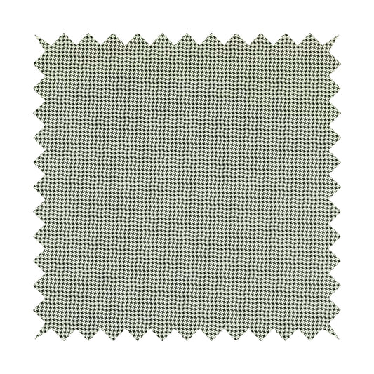 Matrix Houndstooth Pattern Faux Leather In White Colour Upholstery Fabric