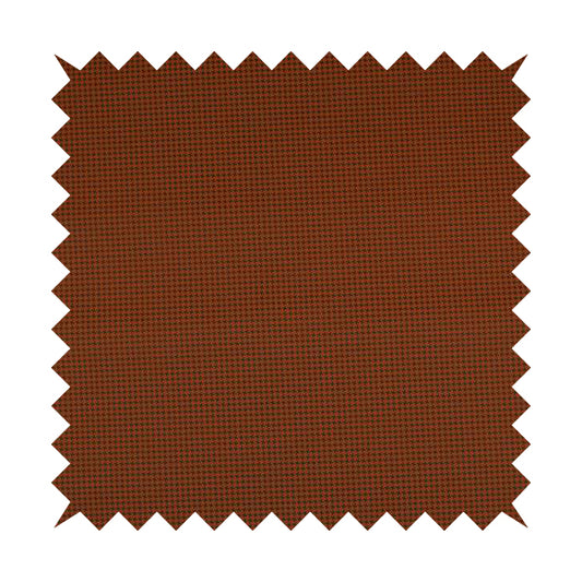 Matrix Houndstooth Pattern Faux Leather In Orange Colour Upholstery Fabric