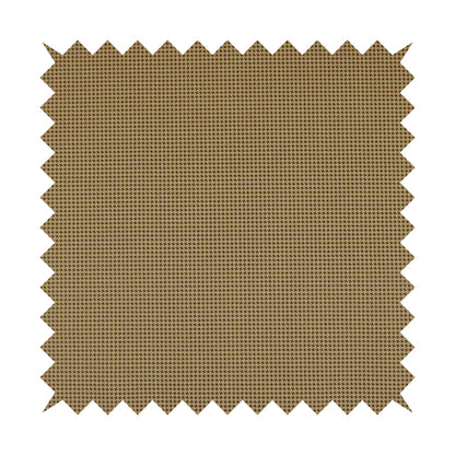 Matrix Houndstooth Pattern Faux Leather In Brown Colour Upholstery Fabric