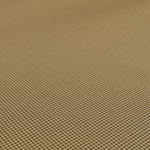 Matrix Houndstooth Pattern Faux Leather In Brown Colour Upholstery Fabric