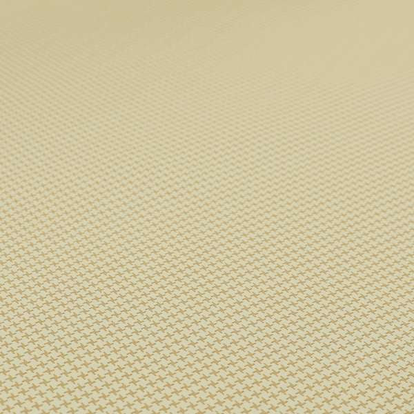 Matrix Houndstooth Pattern Faux Leather In Cream Colour Upholstery Fabric
