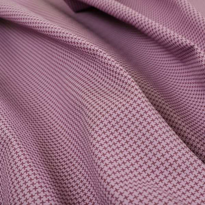 Matrix Houndstooth Pattern Faux Leather In Purple Colour Upholstery Fabric