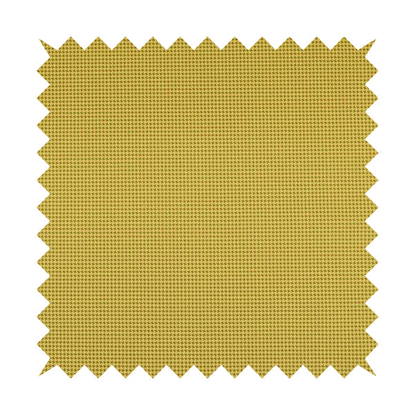 Matrix Houndstooth Pattern Faux Leather In Yellow Colour Upholstery Fabric