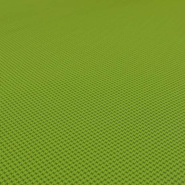 Matrix Houndstooth Pattern Faux Leather In Green Colour Upholstery Fabric