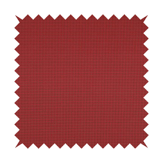 Matrix Houndstooth Pattern Faux Leather In Deep Pink Colour Upholstery Fabric