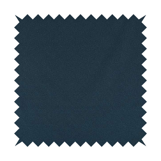 Mehari Linen Effect Flat Weave Semi Plain Upholstery Fabric In Navy Denim Blue Colour