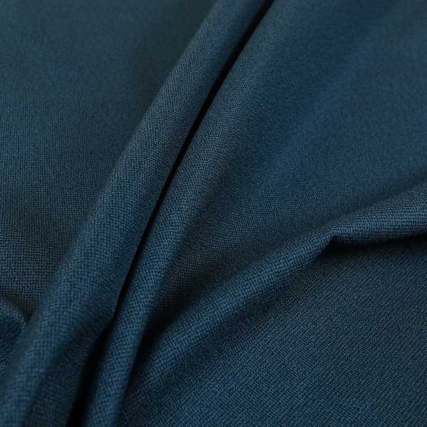 Mehari Linen Effect Flat Weave Semi Plain Upholstery Fabric In Navy Denim Blue Colour - Made To Measure Curtains