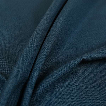 Mehari Linen Effect Flat Weave Semi Plain Upholstery Fabric In Navy Denim Blue Colour - Made To Measure Curtains