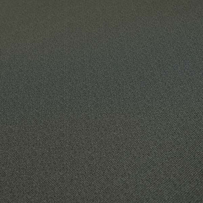 Mehari Linen Effect Flat Weave Semi Plain Upholstery Fabric In Black Grey Colour - Handmade Cushions