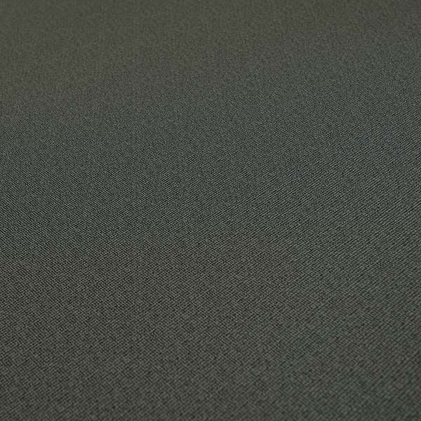 Mehari Linen Effect Flat Weave Semi Plain Upholstery Fabric In Black Grey Colour