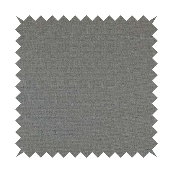 Mehari Linen Effect Flat Weave Semi Plain Upholstery Fabric In Silver Grey Colour