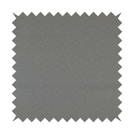 Mehari Linen Effect Flat Weave Semi Plain Upholstery Fabric In Silver Grey Colour