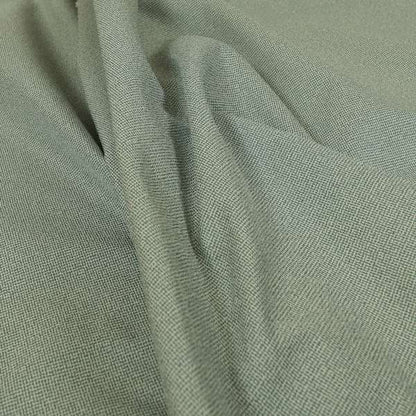 Mehari Linen Effect Flat Weave Semi Plain Upholstery Fabric In Light Green Colour - Handmade Cushions